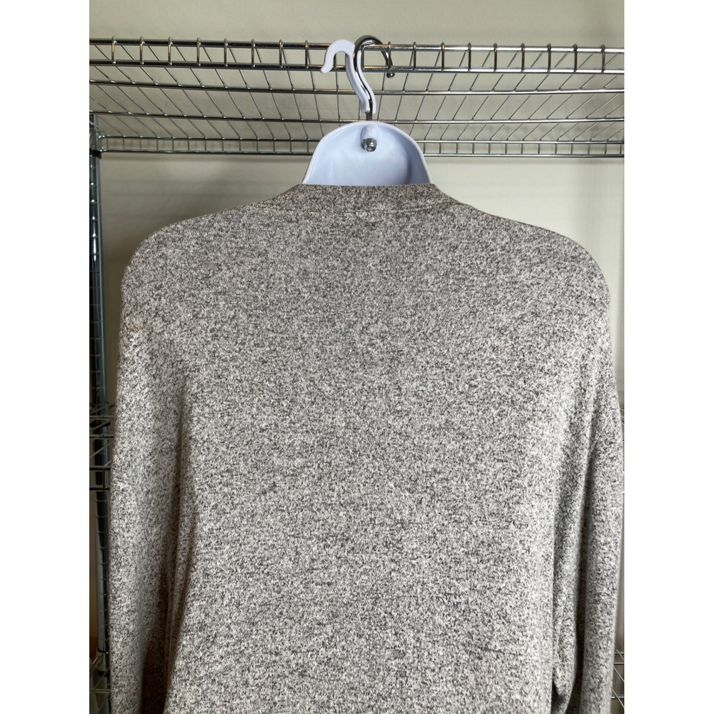 J Crew Womens Gray Marled Draped Sweater Sz XXL Slouchy Flowy Oversized Cozy - Picture 10 of 11